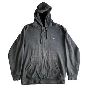Vintage Volcom Fleece Lined Zip Hoodie